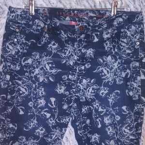 Liverpool Jeans Co. Abby Floral Wash Skinny Jeans